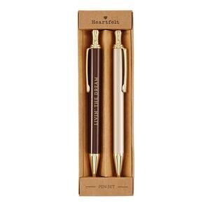 Elegant Medium Point Ballpoint Pen Set w/ message Livin' the Dream Black Ink